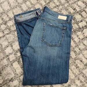Current/Elliott Mens Selvedge Jeans Made in USA Pima Cotton Distressed 34x30